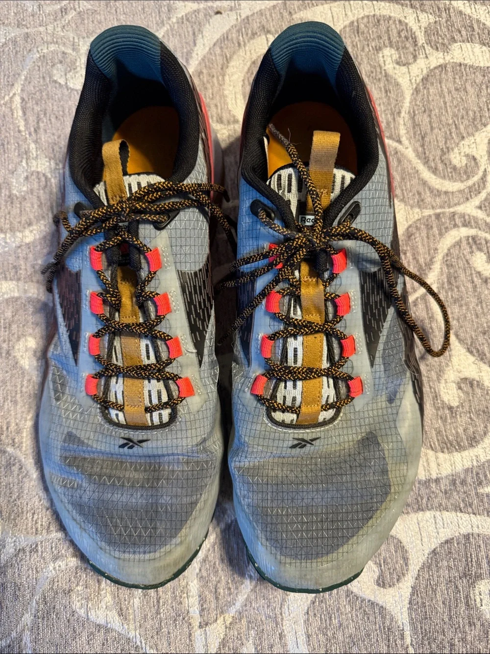 Reebok Nano X1 Adventure Men’s Athletic Shoe - Blue with Coral and Green Accents